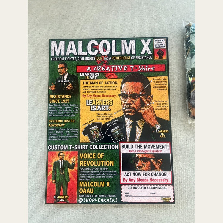 Malcolm X Learners Card Stock
